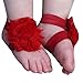 FEITONG@ 2016 0-12M Baby Toddler Infant Girls Barefoot Beach Sandals Shoes (Yellow) (Red)