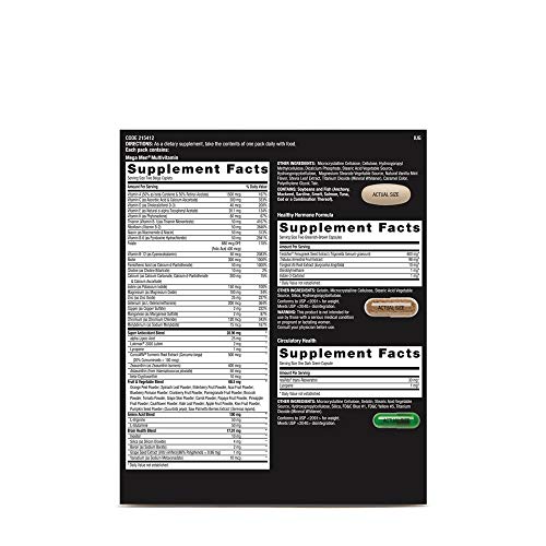 GNC Mega Men Healthy Testosterone Vitapak, 30 Packs, Supports Healthy