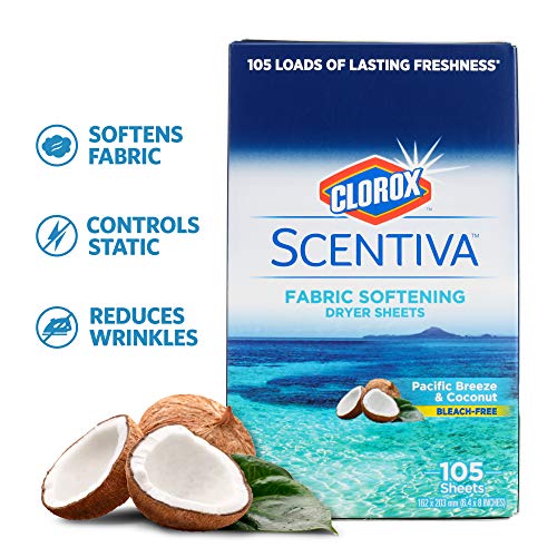 clorox scentiva coconut dryer sheets