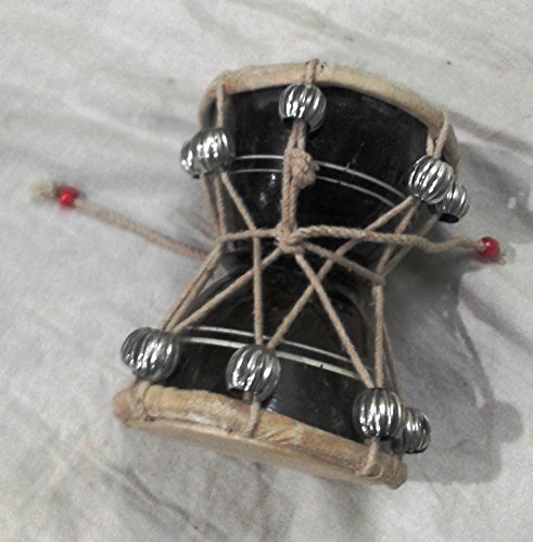 Damru damaru BIG SIZE DOBANI Damaru Damru Drum musical instrument DAMROO PERCUSSION INDIAN MUSIC INSTRUMENT or MONKEY DAMROO