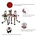 WEWILL 3 PCS Christmas Santa Elk Snowman Wine Bottle Cover 3D Sweater Design Set of 3 Xmas Home Party Decoration for Family, 14 inch