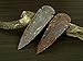 Reikiera 2 x Handmade Indian Agate Stone Spearhead 4 Inches Arrowhead