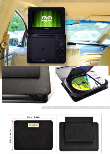 TFY Car Headrest Mount for Portable DVD Player-7 Inch (for Sony DVP-FX750, Sony DVP-FX780 and more)