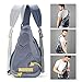 Sling Backpack, Chest Bag CLINFISH Water Resistant Nylon Shoulder Pack Small Outdoor Lightweight Crossbody Daypack for Hiking Camping Fishing Cycling Climbing for Men & Women (gray)