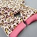 Fitwarm Leopard Dog Pajamas, Fleece Dog Clothes for Small Dogs Girl with Legs, Pet Onesie, Cat Outfit, Pink, XS