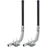 Hishine 1 Pair of Boat Trailer Guide L Shaped, 31"-48" Adjustable Design Trailer Guide Ons Galvanized Steel for Boat, Fishing Boat, Sailboat Trailer