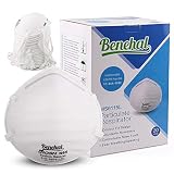 N95 Particulate Respirator Mask, 20PCS Disposable Dust Mask, against Air Pollution, Particle, Pollen, Smoke, Safety Face Mask for Welding, Woodworking, Cleaning, Construction, NIOSH Certified