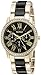 Accutime XOXO Women's XO5874 Gold-Tone and Black Bracelet Watch