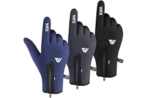 WESTWOOD FOX Cycling Gloves for Kids Thermal Winter Boy Girl Windproof Anti-Slip, Touchscreen Gloves with Palm Grip for Cycling, Running, Football, Netball, Outdoor Sports.