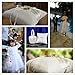 AW BRIDAL Ivory Satin Flower Girl Basket - Wedding Ceremony Party Decoration with Double Heart