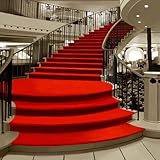 GladsBuy Indoor Red Carpet Stairs 10' x 10' Computer Printed Photography Backdrop Indoor Theme Background YKY-189