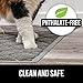 GORILLA GRIP Cat Litter Box Mat, 35x23, Water Resistant, US Designed Kitty Litter Trapping Mats, Easy to Clean, Scatter Control, Less Mess and Clean Floors, Kitten Supplies for Indoor Cats, Beige