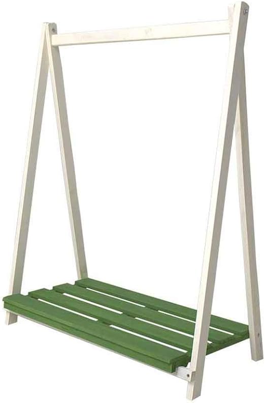 Soporte para Flores Interior, Canasta Colgante Estante Madera 1 ...