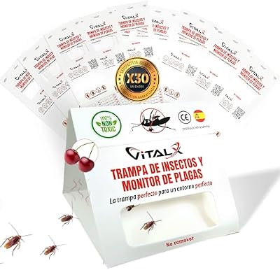 ® Pack 30 TRAMPAS CUCARACHAS + Manual | Trampa ULTRADHESIVA Cucarachas | Anti Cucarachas | Trampas Insectos | Trampas Ratones | Trampa Insectos Profesional | TRAMPAS CUCARACHAS