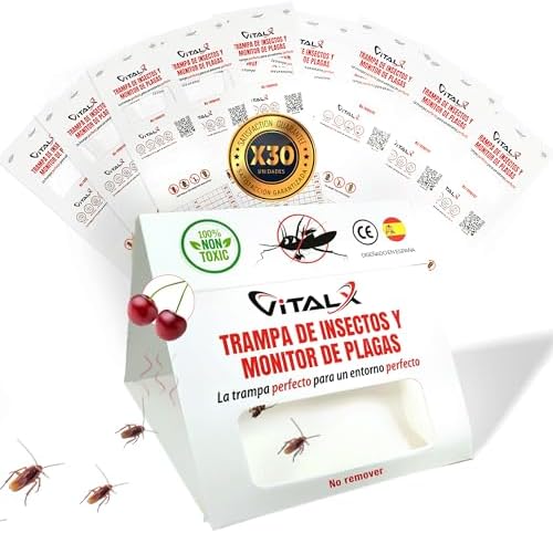 ® Pack 30 TRAMPAS CUCARACHAS + Manual | Trampa ULTRADHESIVA Cucarachas | Anti Cucarachas | Trampas Insectos | Trampas Ratones | Trampa Insectos Profesional | TRAMPAS CUCARACHAS