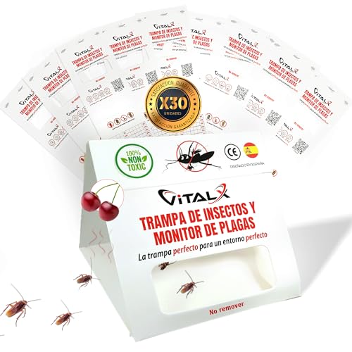 ® Pack 30 TRAMPAS CUCARACHAS + Manual | Trampa ULTRADHESIVA Cucarachas | Anti Cucarachas | Trampas Insectos | Trampas Ratones | Trampa Insectos Profesional | TRAMPAS CUCARACHAS