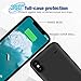 ZURUN Battery Case for iPhone X/XS, 4200mAh with Kickstand Portable Protective Charging Case Extended Rechargeable Battery Pack Charger Case Compatible with Apple iPhone X/XS/10 (5.8 inch) (Black)