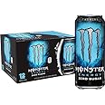 Monster Energy Zero Sugar, Low Calorie Energy Drink, 16 Ounce (Pack of 12)
