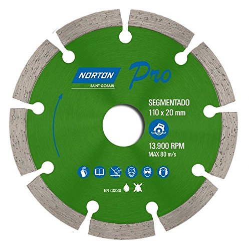 Disco Diamantado Norton Segmentado Verde En