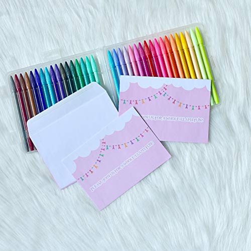 3 WERNNSAI+Llama+Party+Invitations+Envelopes