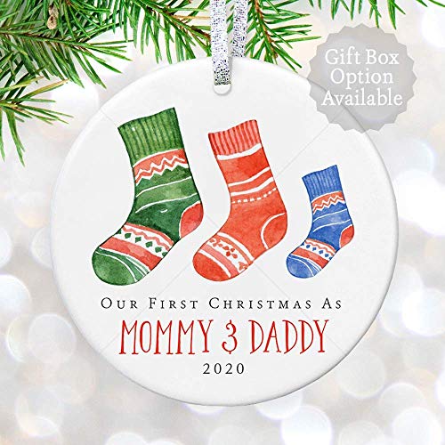 daddy's first christmas socks