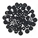 100 Glossy Black (B5) Round KAM Plastic Resin Snaps Craft Baby Bib Cloth Diaper