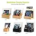 MobileVision Charging Station Executive Stand w/Extension Dock & Desktop Organizer for Smartphones & Tablets INCLUDES USB port Charger