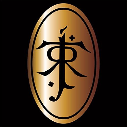 Cove Signs J. R. R. Tolkien Decal/Sticker - Gold 4"