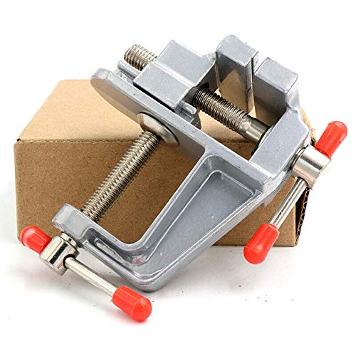 Mini Table Bench Vise Aluminum Mini Vise Small Jewelers Hobby Clamp with Adjustable Jaw for Hobby Work and General Repair