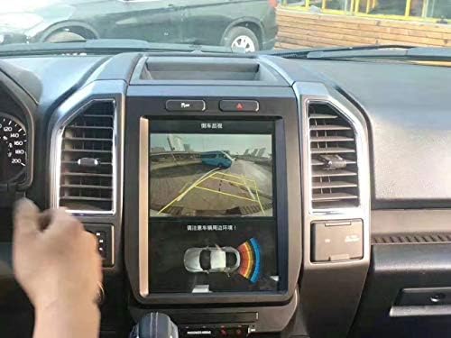 ZIOZIOZIV 10.4 inch Quadcore Android 1280x800 Car Tesla Style Vertical Screen 32GB ROM Bluetooth GPS Navigation for Ford F150 DVD Player (Old Version AUTO AC Control)