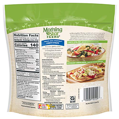 Morningstar Farms, Veggie Meal Starters, Chik'n Strips, Vegan, 10 oz - Thumbnail 6
