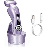 Electric Shaver for Women,Body Hair Trimmer, Wet & Dry Razor for Legs Bikini Trimmer