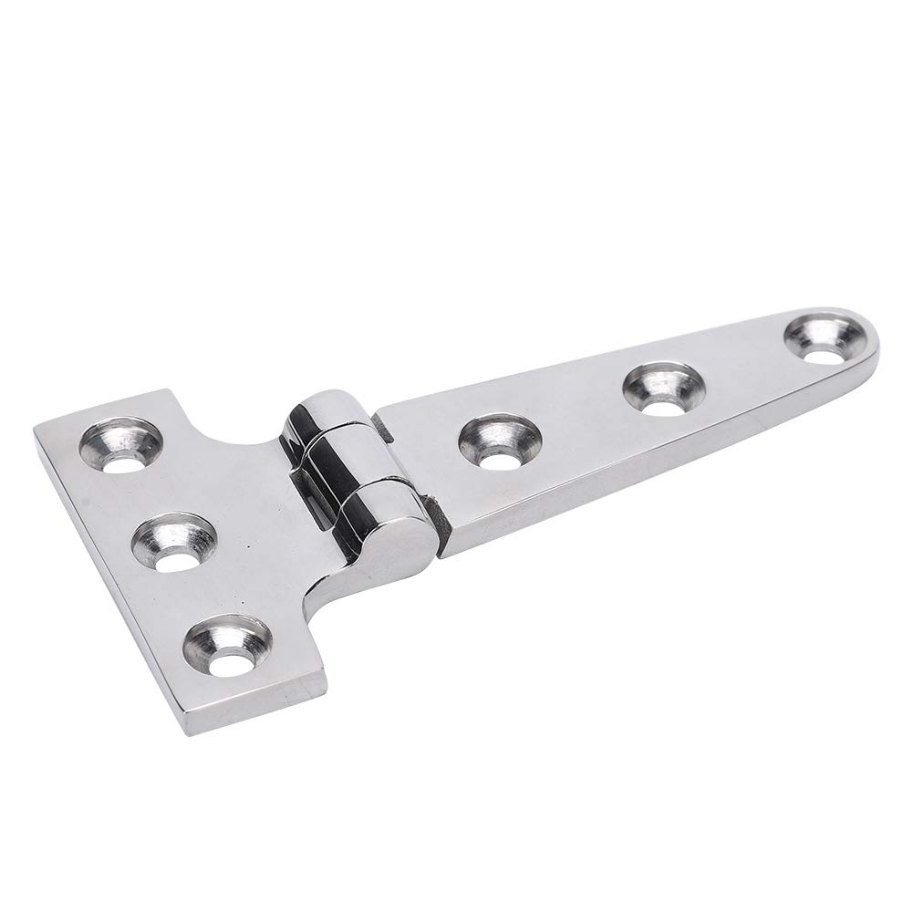 T-Hinge, Stainless Steel Tee Hinges, Marine Boat Door Hinge, T Strap Hinges Heavy Duty Gate Hinges Thickened T Type Hinge Shed Hinge Tee Hinge (S)