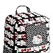 JuJuBe | Small Lightweight Travel Diaper Backpack with Padded Adjustable Straps | Hello Kitty X Dots and Stripes
