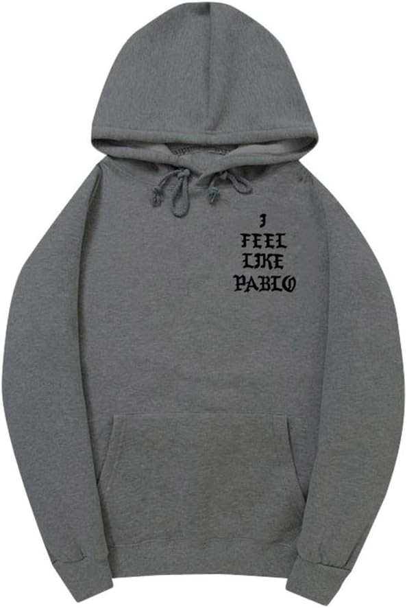 YuanDian Mens Womens I Feel Like Pablo Hoodies Autumn Winter Warm Plus Velvet Lining Long Sleeve Pullover Sports Casual Hooded Sweatshirts Sweater Jumper Top