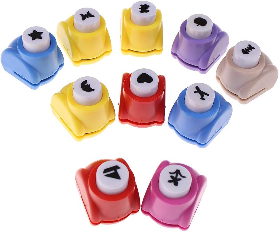 7thLake Paper Punch Shaper Punches Mini Handmade Hole Puncher Hand