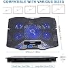 TopMate-C5-Laptop-Cooler-Cooling-Pad-Quiet-Cooling-Fan-2400-RPM-High-Speed-5-Adjustable-Height-Cooling-Stand-With-LCD-Screen-Suitable-for-10-156-Laptop Laptop Cooling Pad