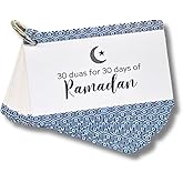 30 Ramadan Dua Cards – Daily Dua with English Meanings | Muslim Gifts for Men & Women | Islamic Ramadan & Eid Gifts | Arabic Quran Gift