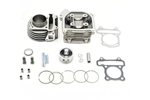 ZTDZZH 50mm Bore Cylinder Head Kit for GY6 50cc to 100cc Engine with 69mm Valves scooter taotao kazuma ATV Moped