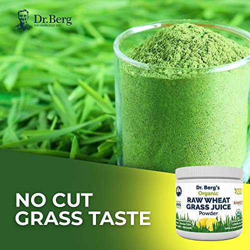 Dr. Berg’s Raw Wheatgrass Juice Powder (60 Servings) USDA Certified