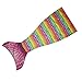 2020 Latest Cozy Soft Rainbow Mermaid Tail Blanket for Kids, with Scales Apply on All Seasons Pink Small Pink (Upgrade Version)