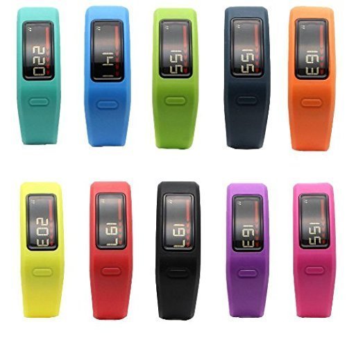 Stank&amp; Set of Colorful Replacement Fitness Wrist Bands for Garmin Vivofit with Clasps - Fitness Bracelet -(No Tracker, Replacement Bands Only) (10color, small)