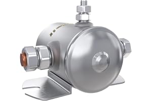 Newdeli Max 200A Trombetta Continuous Solenoid Relay 3 Terminal Heavy Duty Winch Marine 24106 SPST Solenoid 12VDC