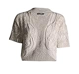 Forever Womens Short Sleeves Stylish Knitted Bolero Shrug