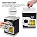 Qwifyu Piggy Bank for Boys Girls, 4 5 6 7 8 9 10 Year Old Girl Boy Birthday Gift Ideas, Electronic Password Money Saving Box ATM, Great Gift Safe Bank Toys for Kids (Blackish Green)