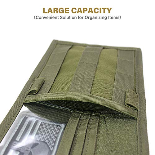 WYNEX Molle Visor Panel Organizer, Tactical Car Sun Visor Cover Molle