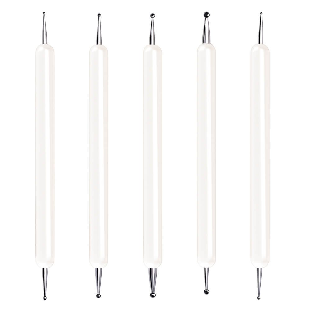 Selizo 5 Pcs Embossing Stylus Set With Different Size Double End