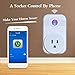 Smart Plug, AnGeer Wi-Fi Smart Socket Control with Your Electronics from Anywhere