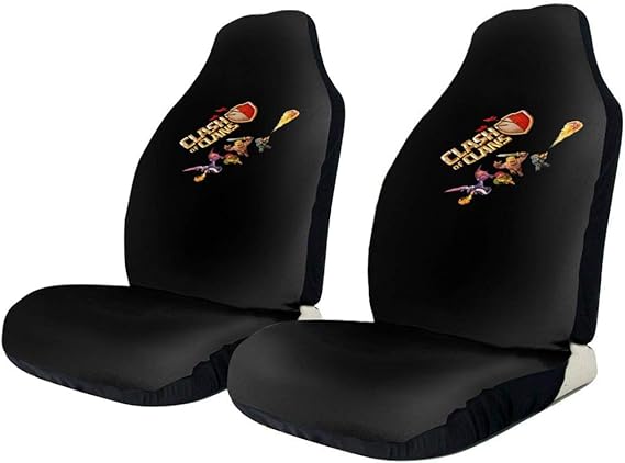 Amazon Co Jp シートカバー カーシートカバー 前席シート プリント ファッション クラッシュオブクラン 全体カバー ファッション ポリエステル 快適な 柔軟 通気 傷を防ぐ お手入れが簡単 取り付け簡単 防塵 速乾性 耐久性 軽自動車 普通車 フロント座席適用 服