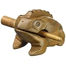 Deluxe Small 2" Wood Frog Guiro Rasp - Musical Instrument Tone Block World Percussion USA